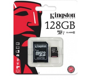 MICRO SD 128 GB  KINGSTON CLASE 10